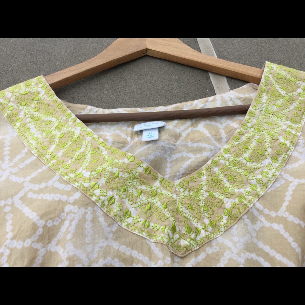Lightweight Cotton Tunic With Pattern - image 3
